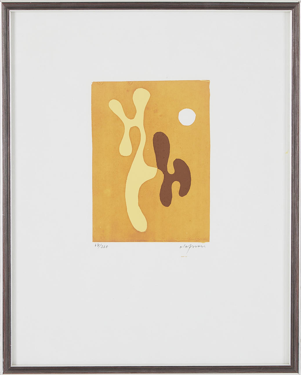 PIERRE OLOFSSON. Composition, silkscreen, signed, 64/360.