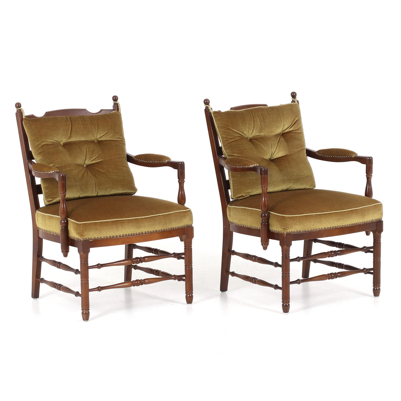 2 armchairs, 1970/80's.