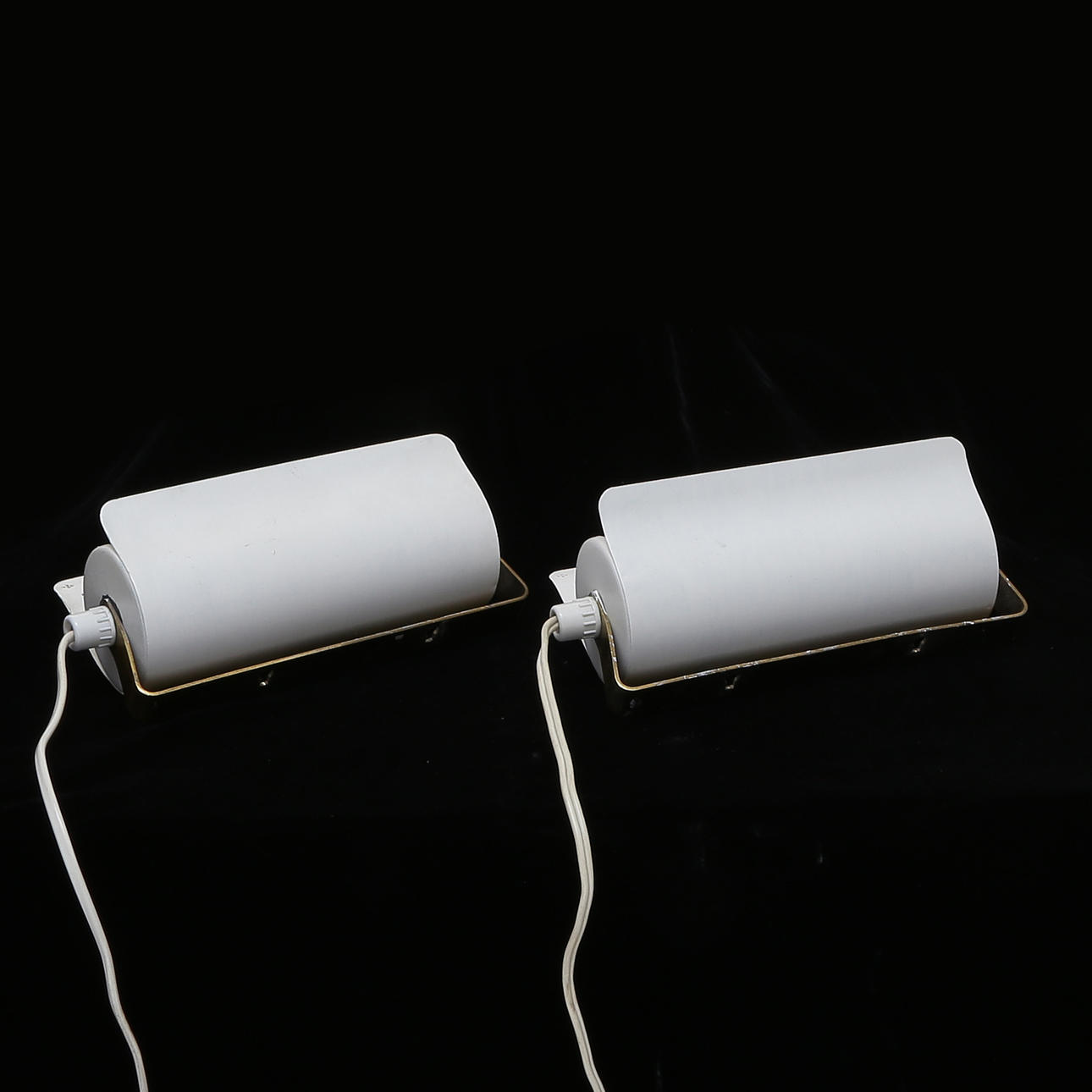 WALL LAMPS, PAIRED, SHEET METAL.