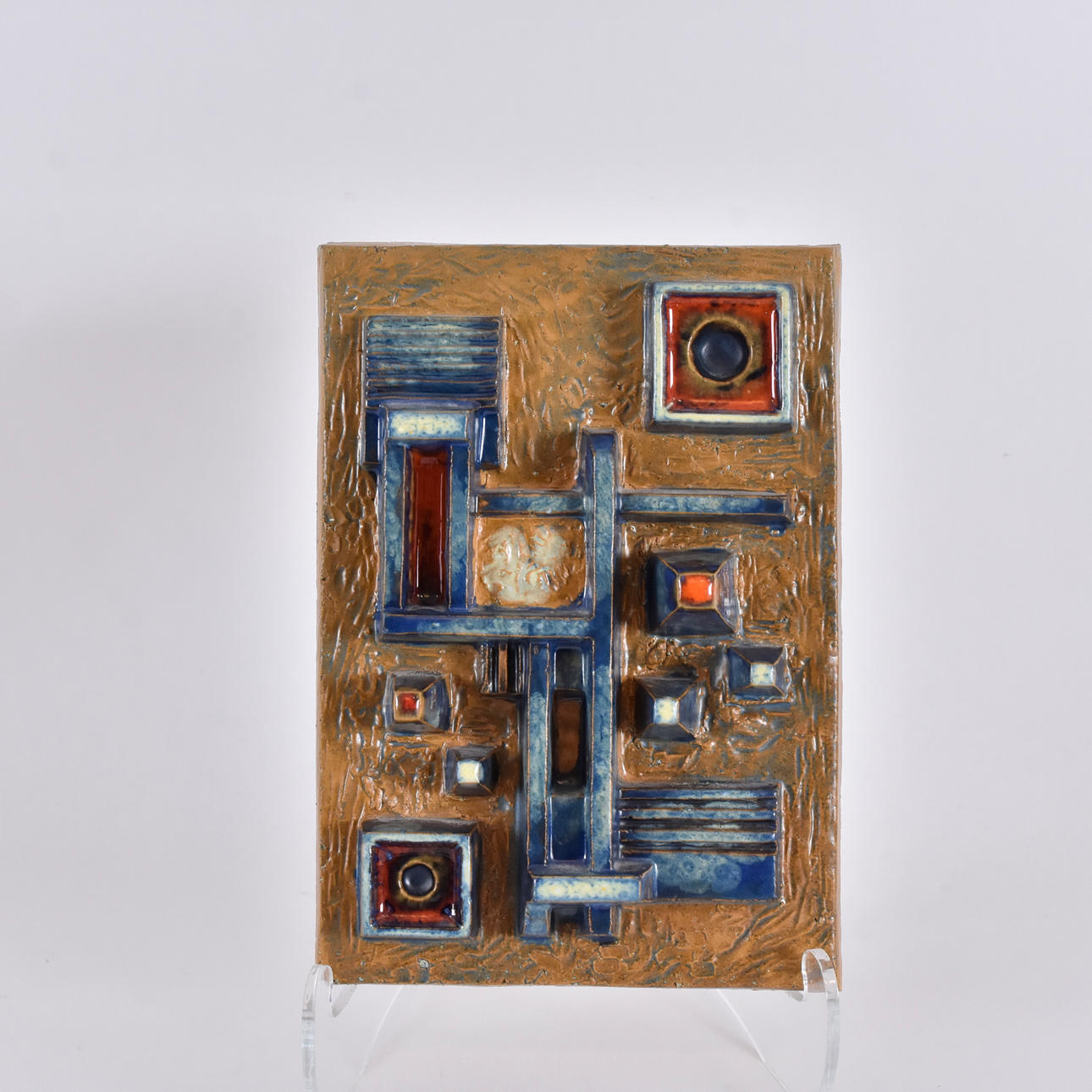 HENNING ØRSTED JOHANSEN. Wall relief, stoneware.