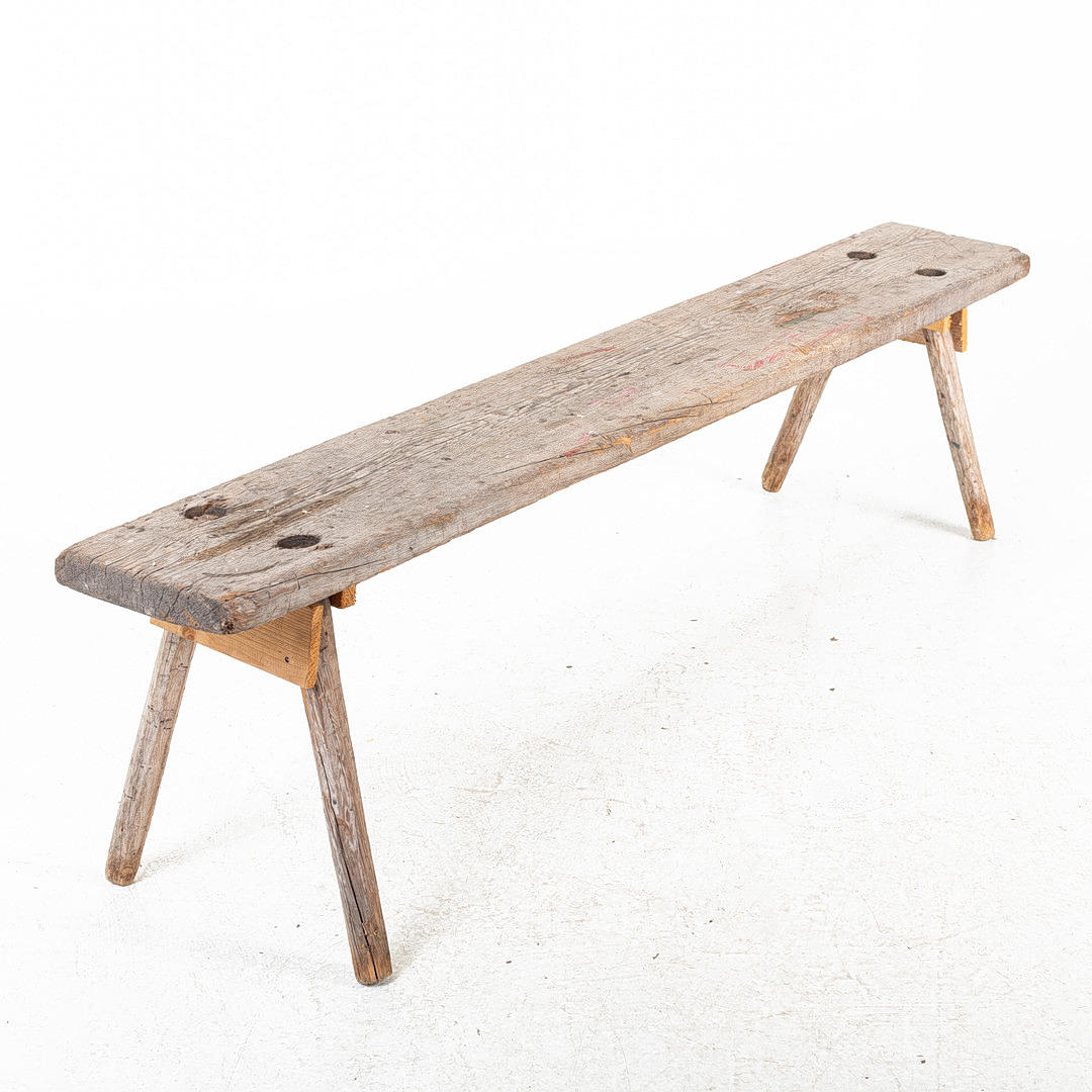 An antique bench, 19th century.