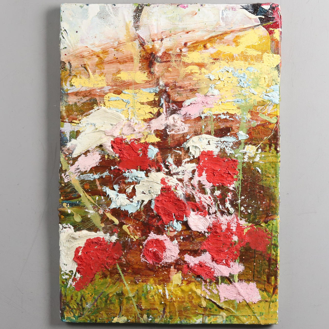 JAMES BATES. Oil on canvas, “Meadow”, signed and dated 2022.