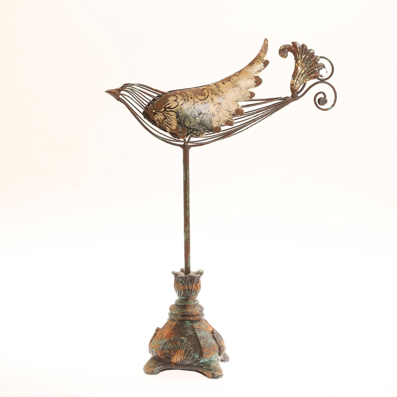SCULPTURE, bird, metal, contemporary.