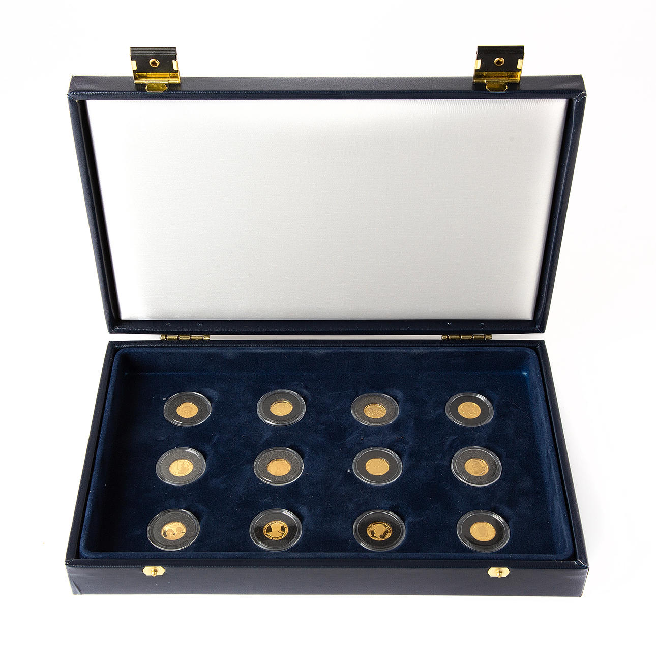 COINS, 12 pcs, 24K gold, “The world's smallest gold coin”, Mynthuset ...