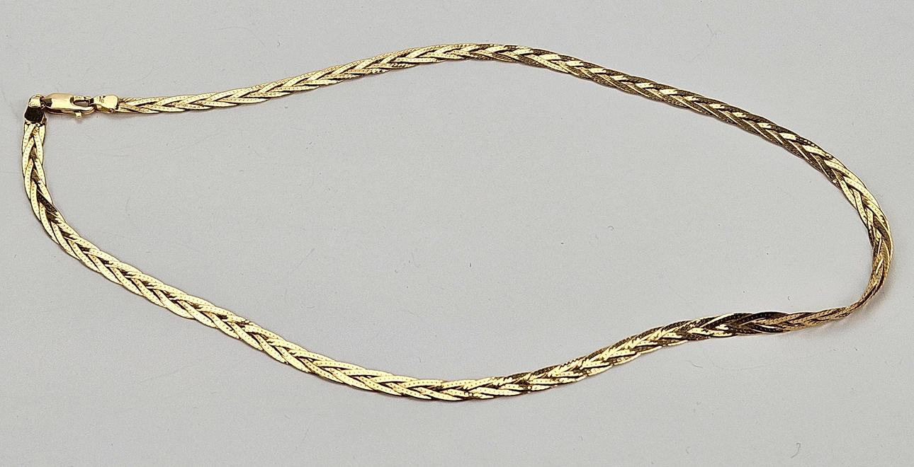 COLLIER, guld, 18K, vikt ca. 10,9 gram.