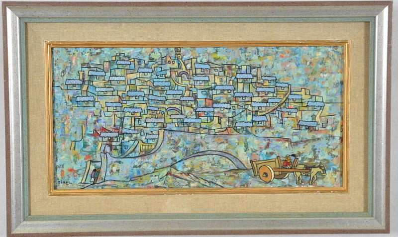 OIDENTIFIERAD KONSTNÄR. Olja på duk.