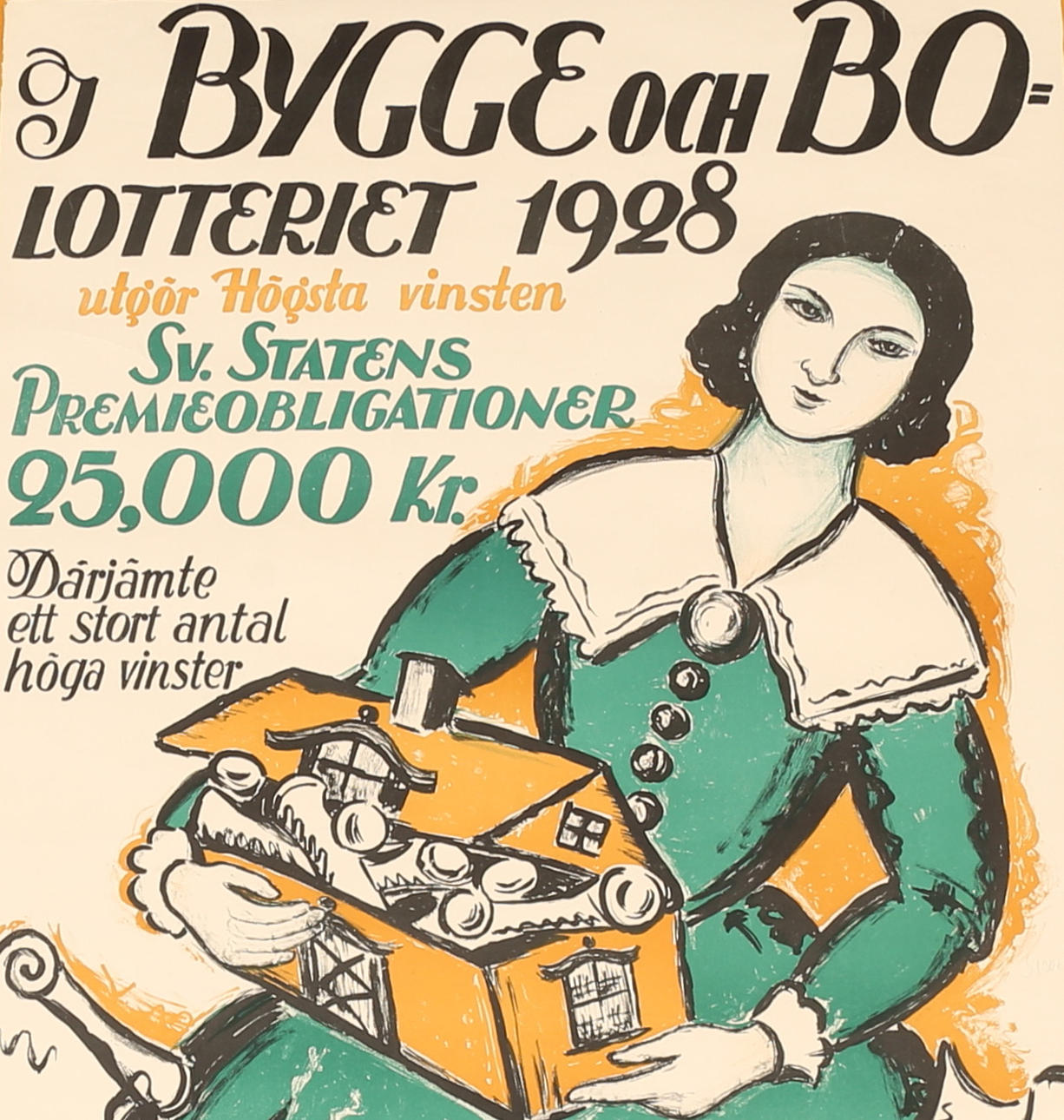 GEORG DAHLBECK. Posters, 4 pieces.