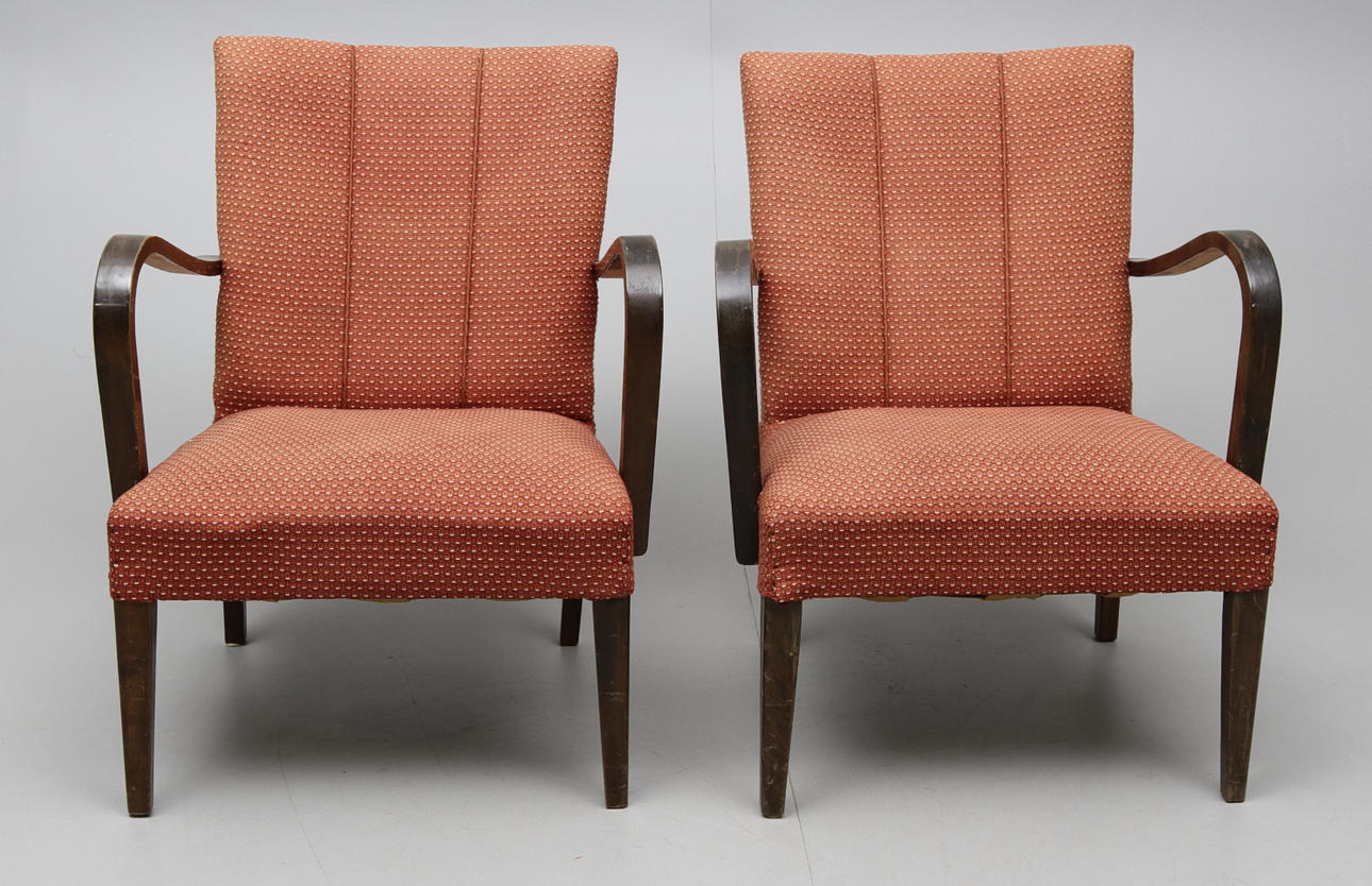 FÅTÖLJER ett par 1930-40-tal.