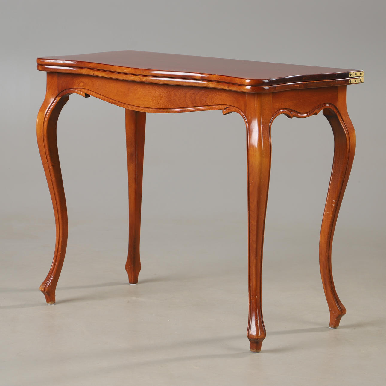 GAME TABLE, mahogany, rococo style.