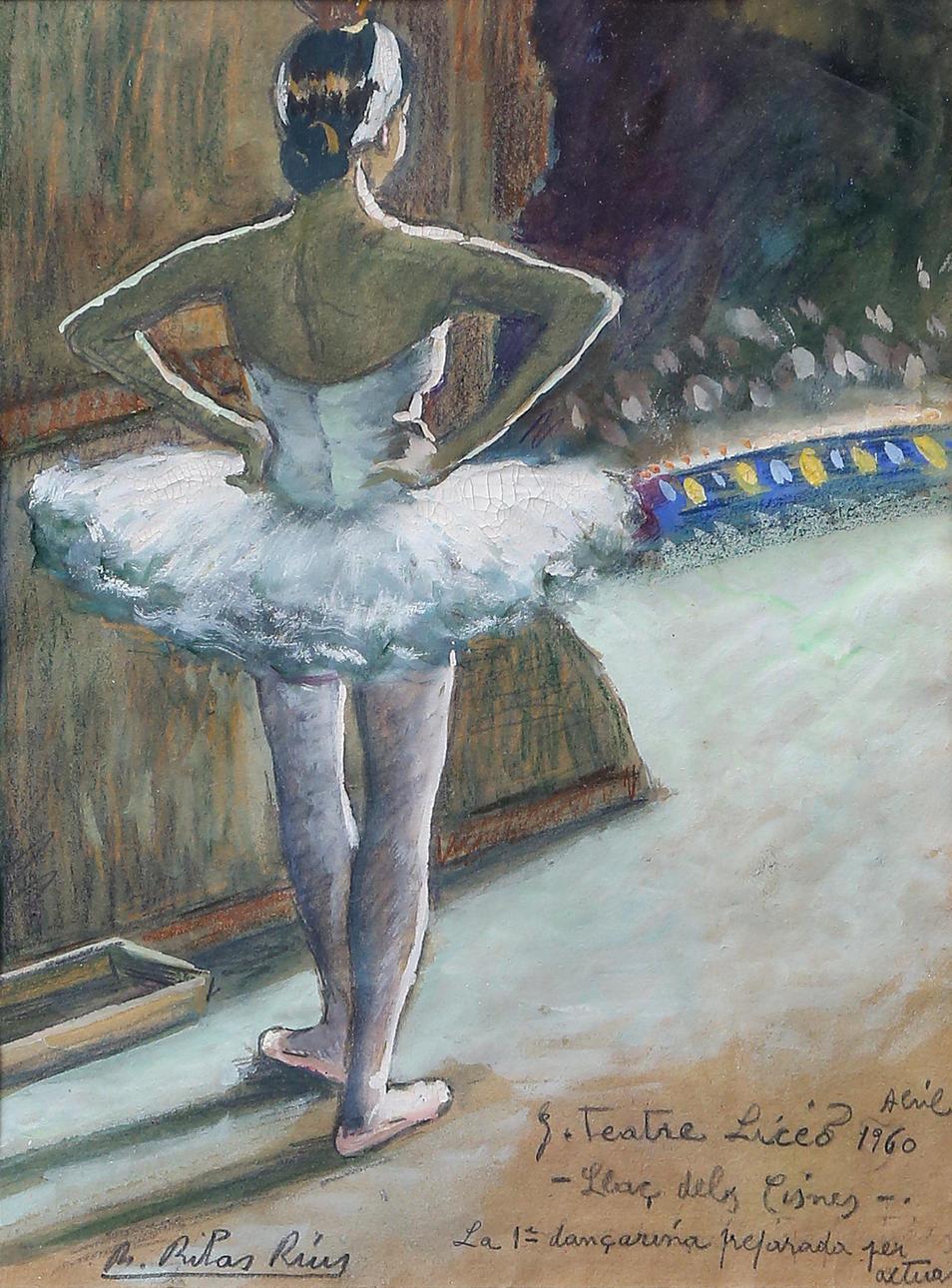 RAMÓN RIBAS RIUS. "Llac dels Cisnes".