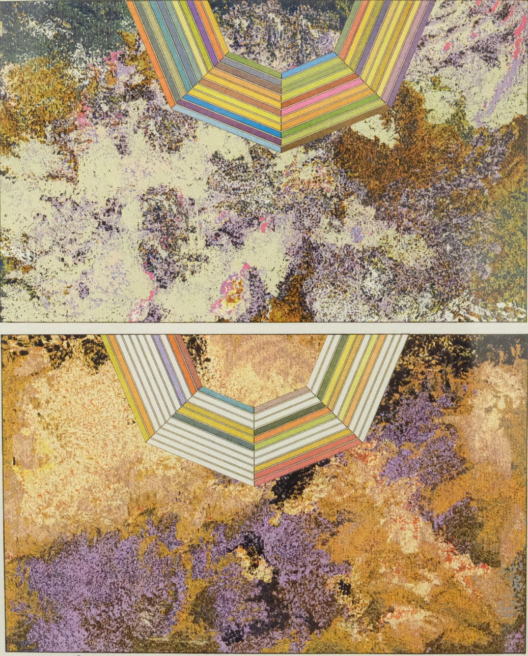 BECK & JUNG. “MINI SPLIT II”, COMPUTER INK PLOT/LASER PRINT, 1989.