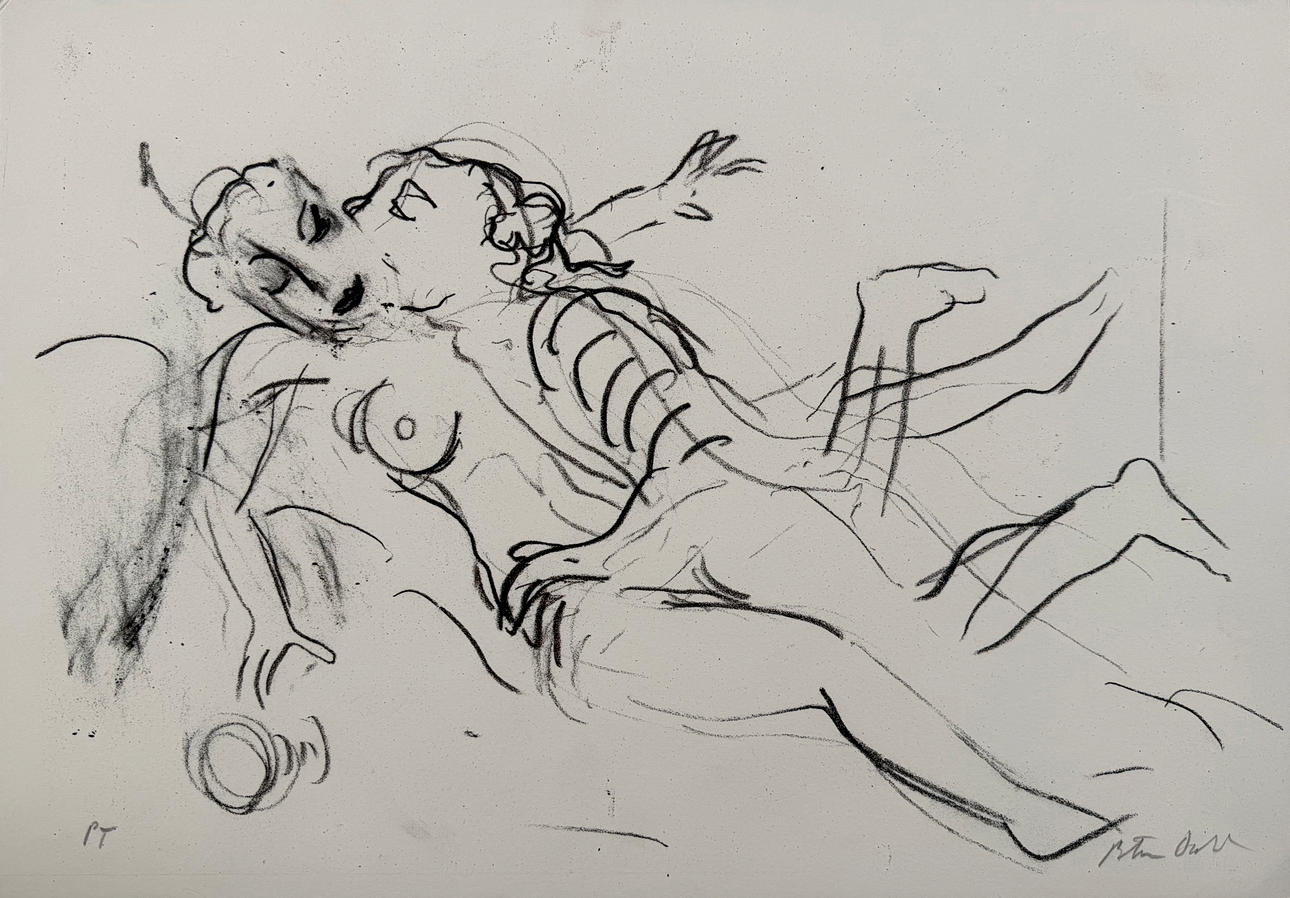 PETER DAHL. From Bellman's epistles, lithograph, PT, signed.