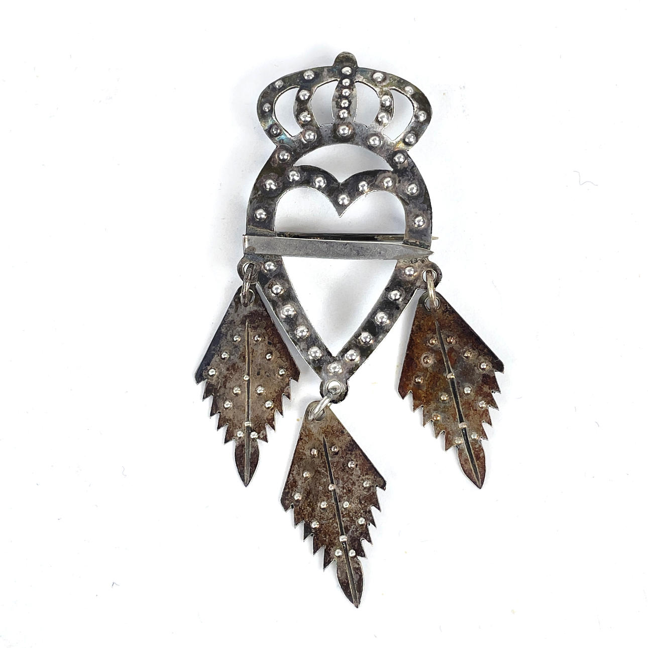 DRÄKTSMYCKE/KRONBROSCH, silver, 1939.