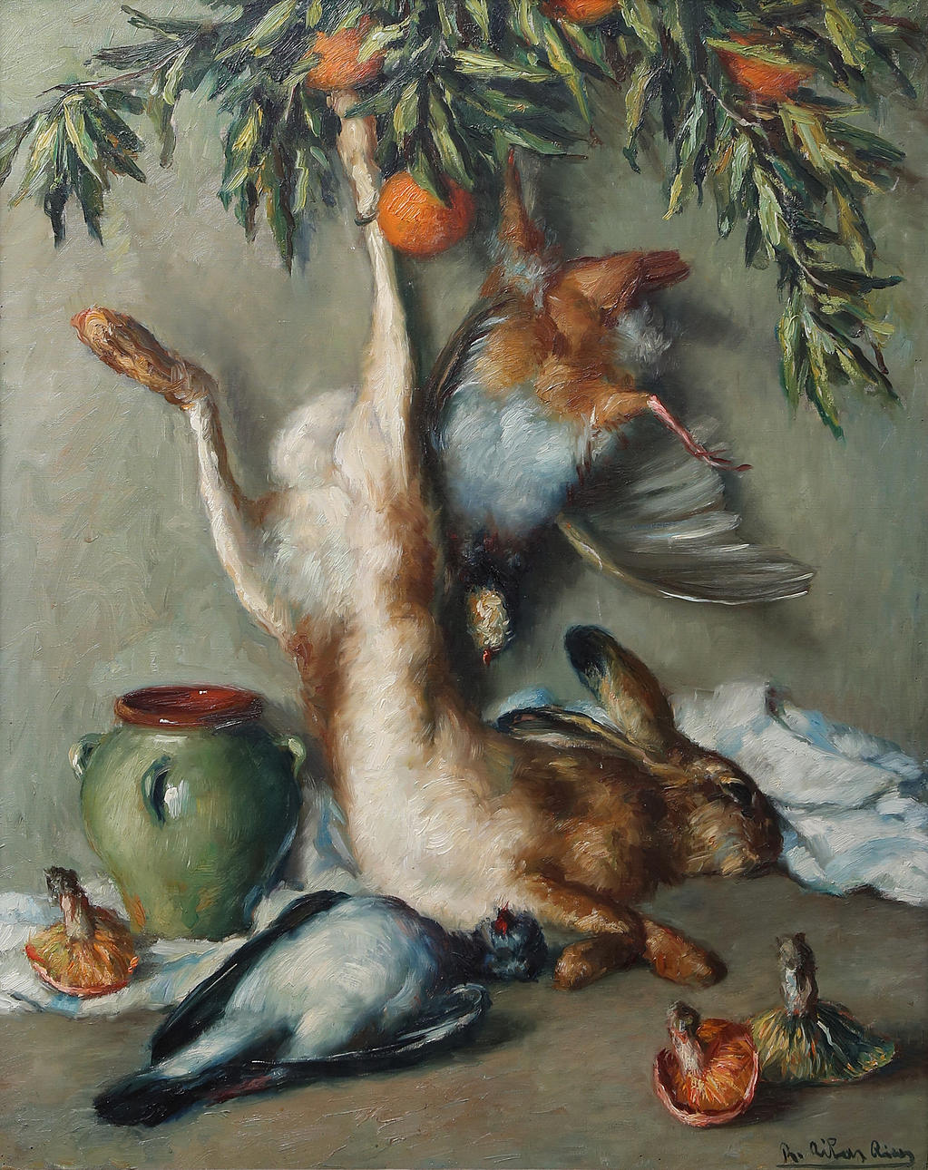 RAMÓN RIBAS RIUS. Still life.