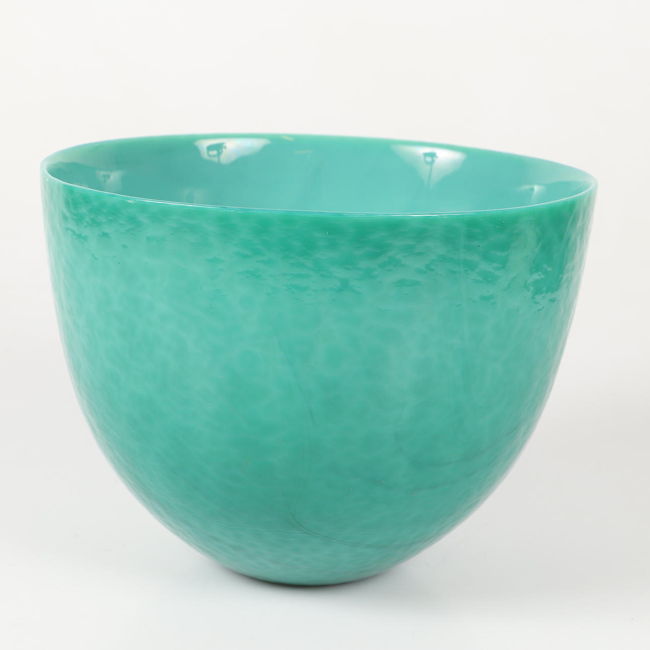 EVA ENGLUND. Skål, "Malakit", glas, Målerås.