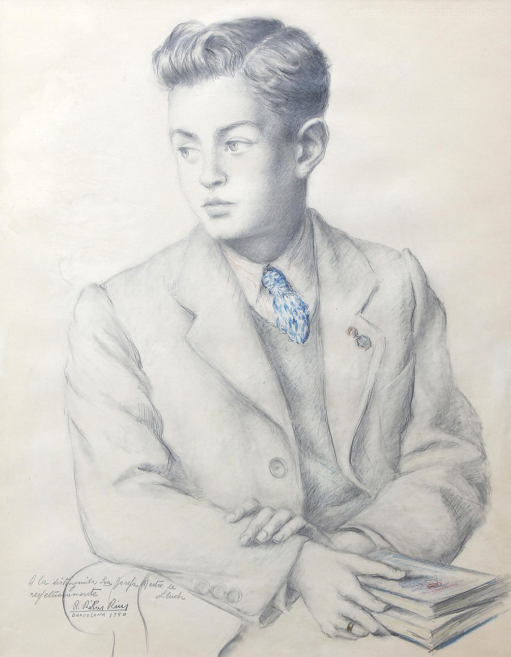 RAMÓN RIBAS RIUS. Male portrait.