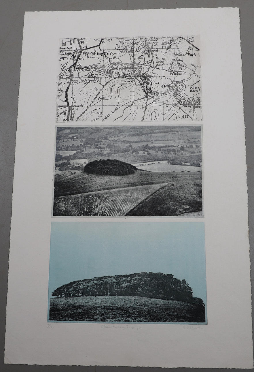 BOB CHAPLIN (B. 1927). 'CHANCTONBURY TRIPTYCH'.