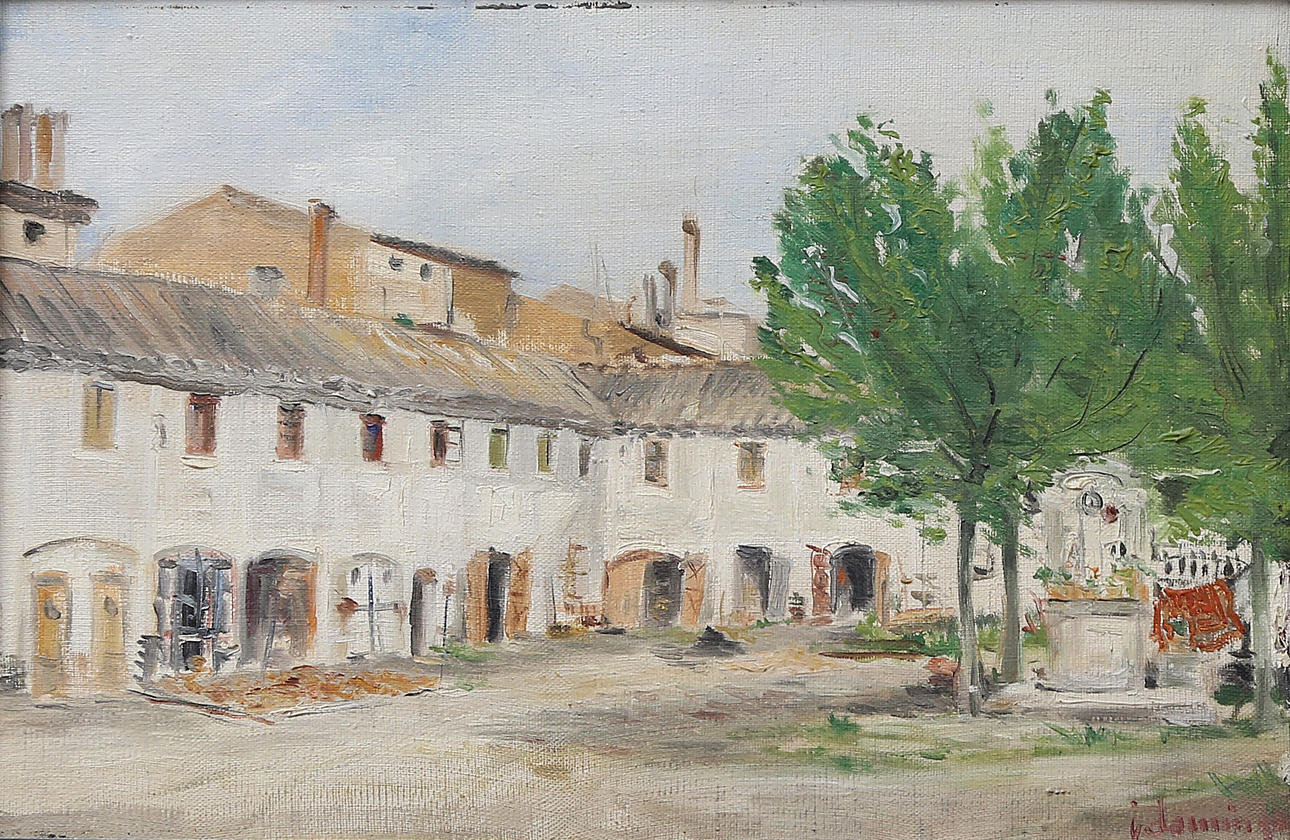 SPANISH SCHOOL, 20TH CENTURY. Rural view.