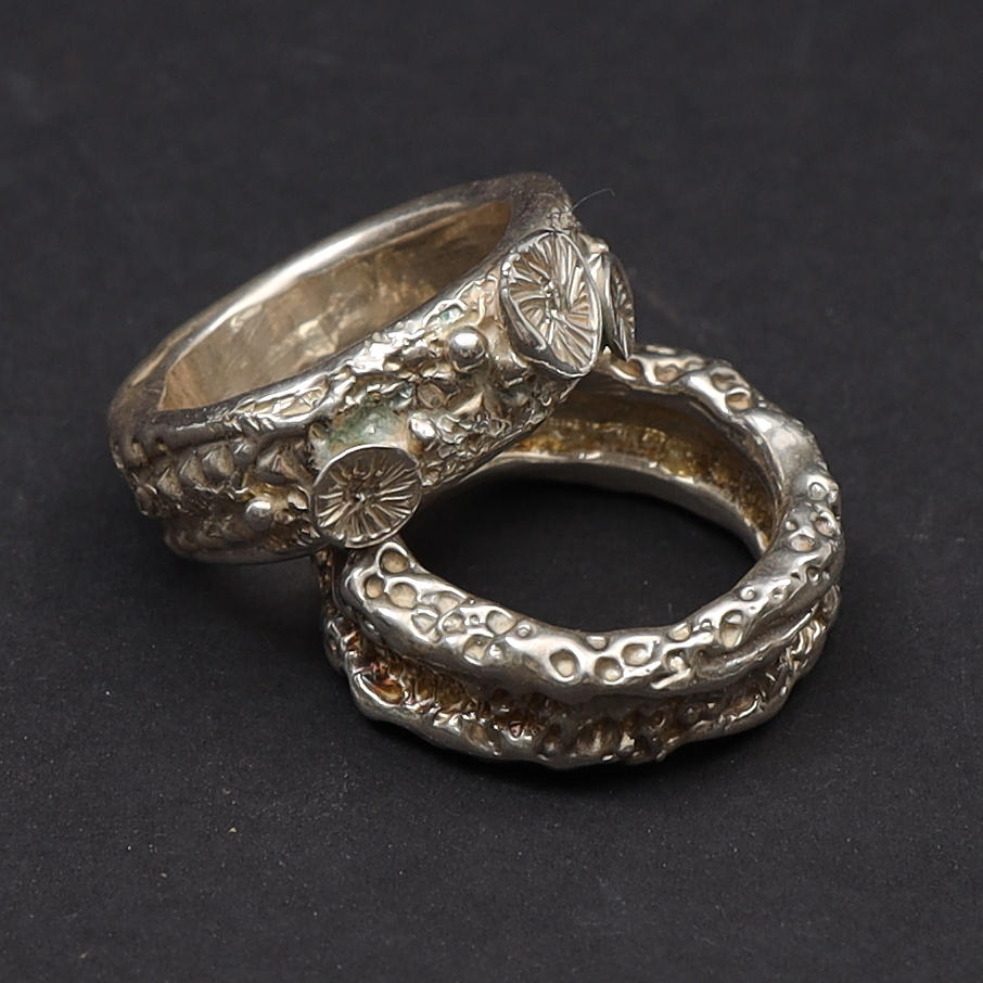 FRIDA LENNE. Rings, 2pcs, sterling silver.
