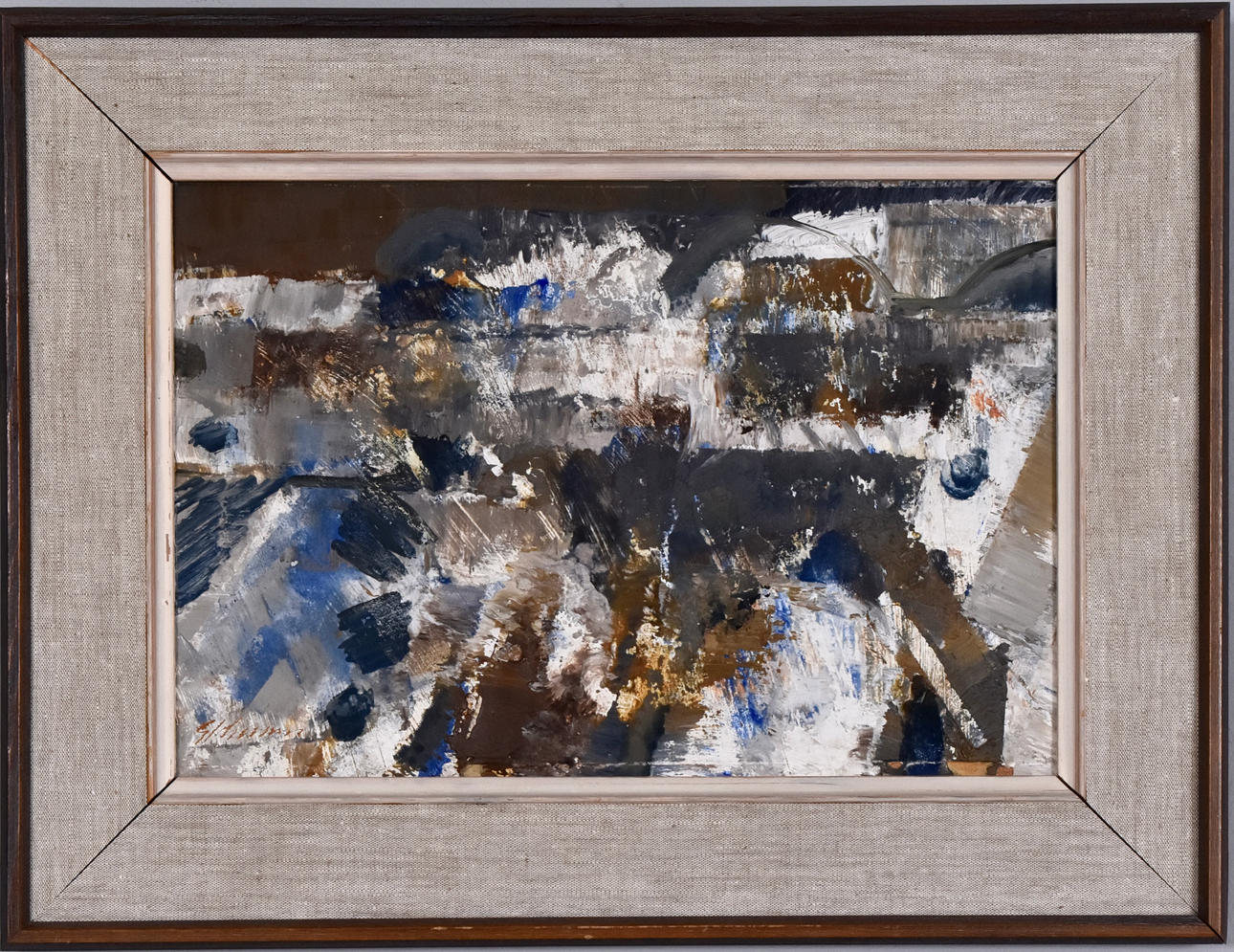 GUNNAR JOHNSSON. Oil on panel.