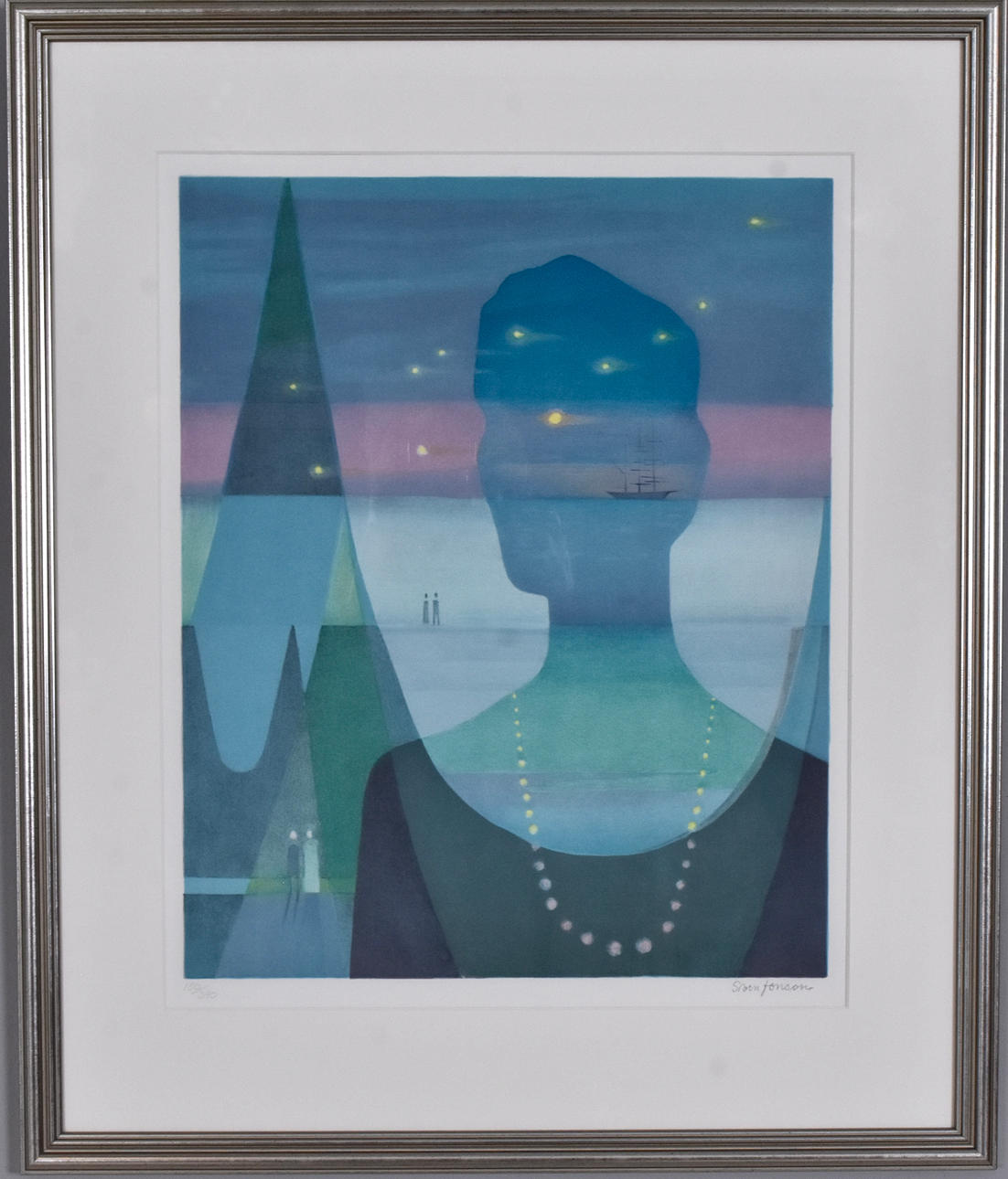 SVEN JONSON. Color lithography.