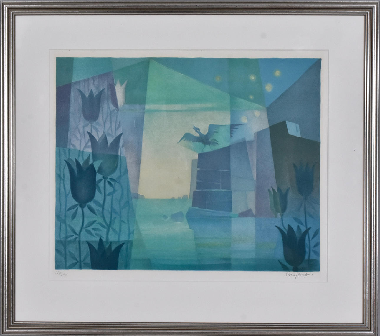 SVEN JONSON. Color lithography.