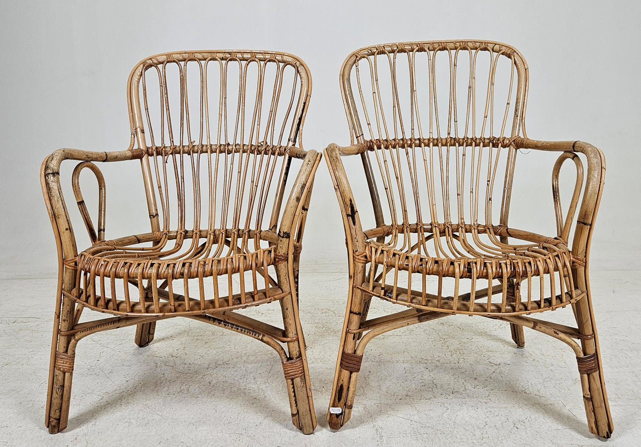 FÅTÖLJER, ett par, 1900-talets andra hälft.