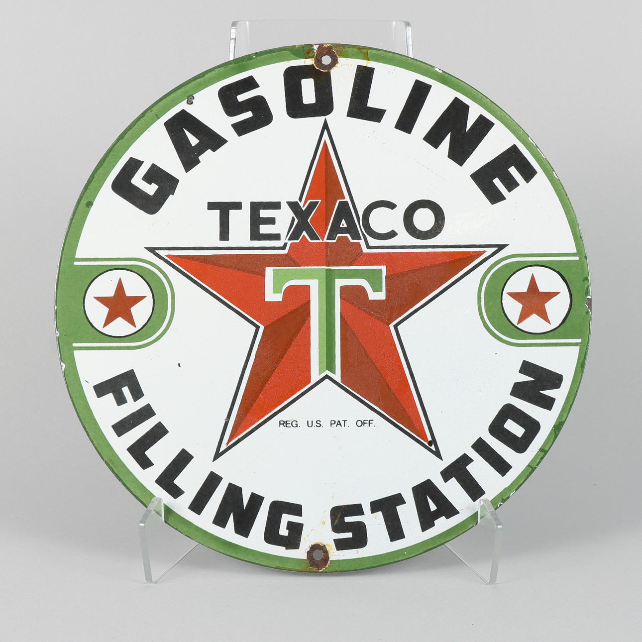 SIGN enameled sheet.