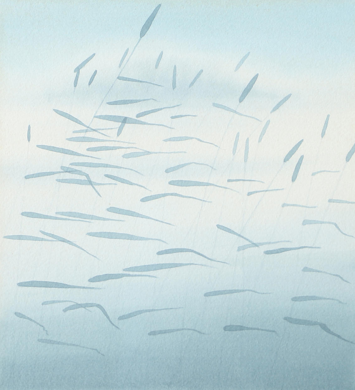 GLENN WILLMAN. Composition, watercolour, signed -87.