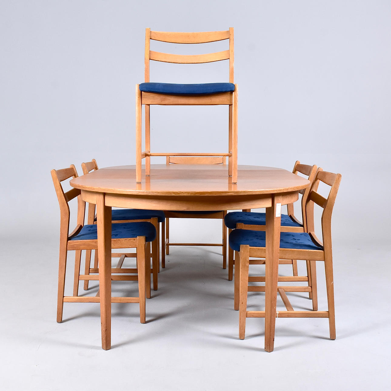 BENGT  RUDA. Dining set, 7-piece, oak, Ulvö, IKEA.