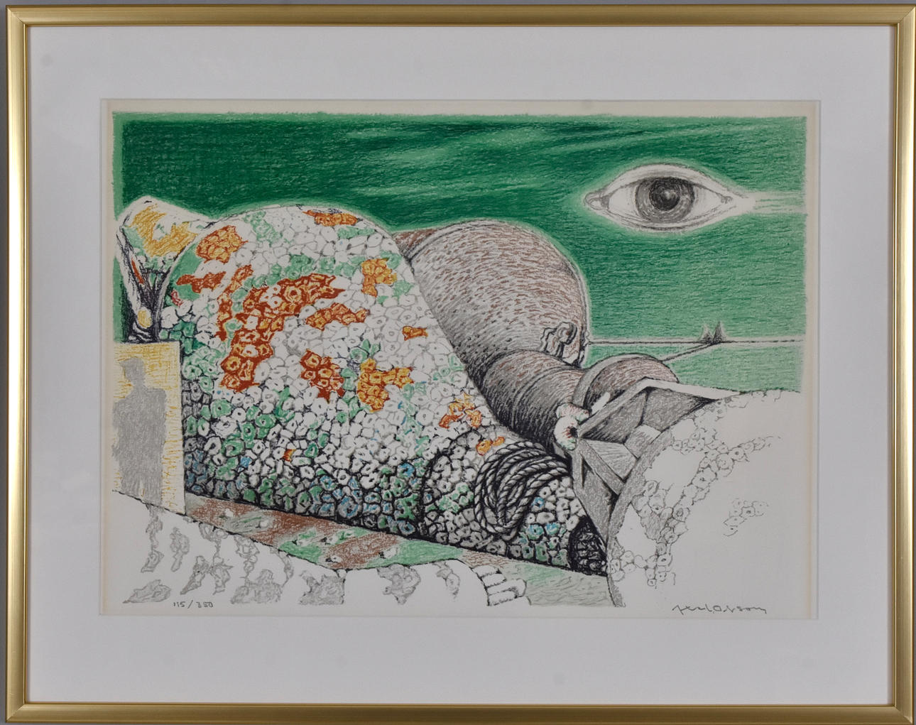 AXEL OLSON. Color lithography.