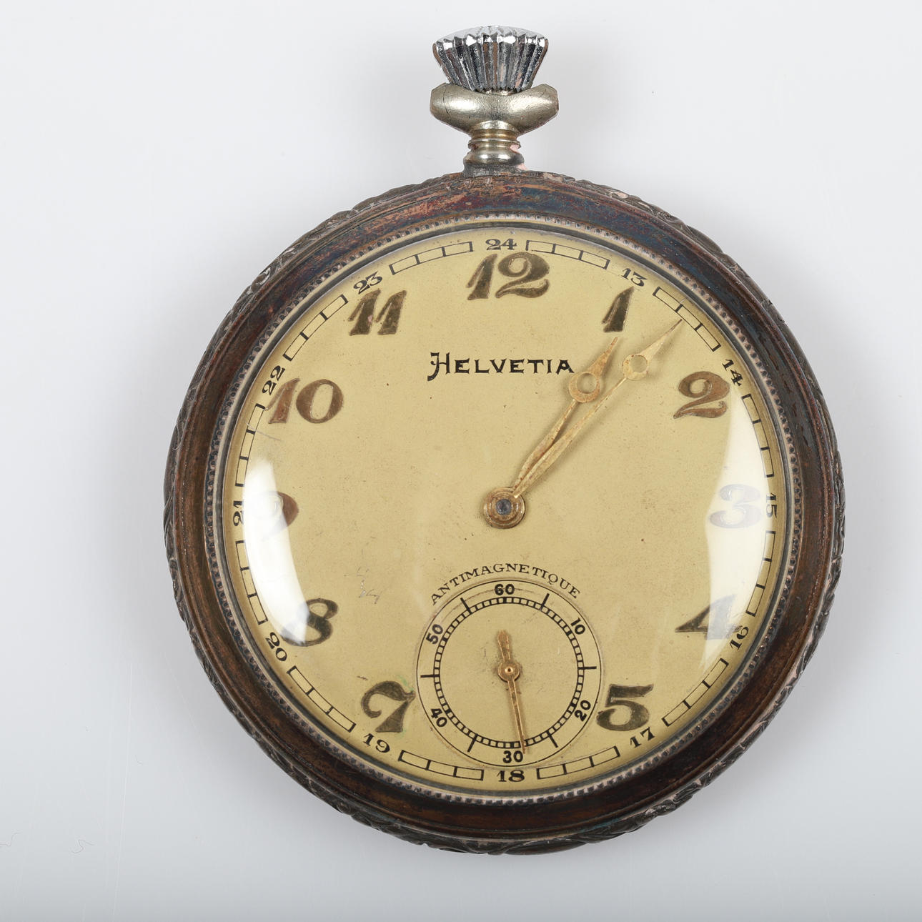 POCKET WATCH, Helvetia, silver.