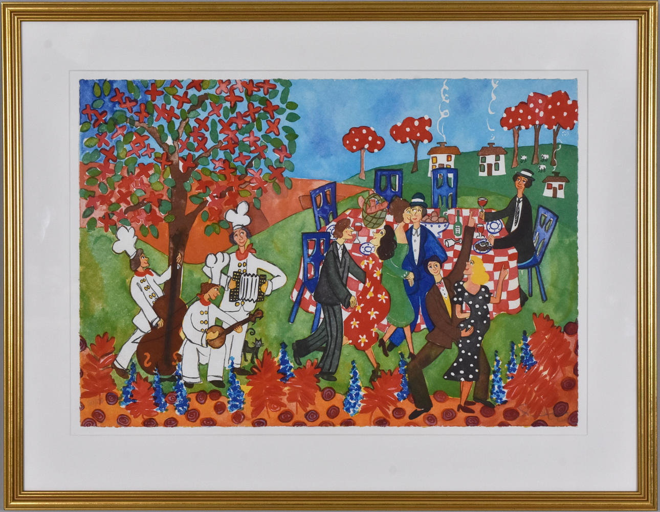 MARIKA LANG. Color lithography.