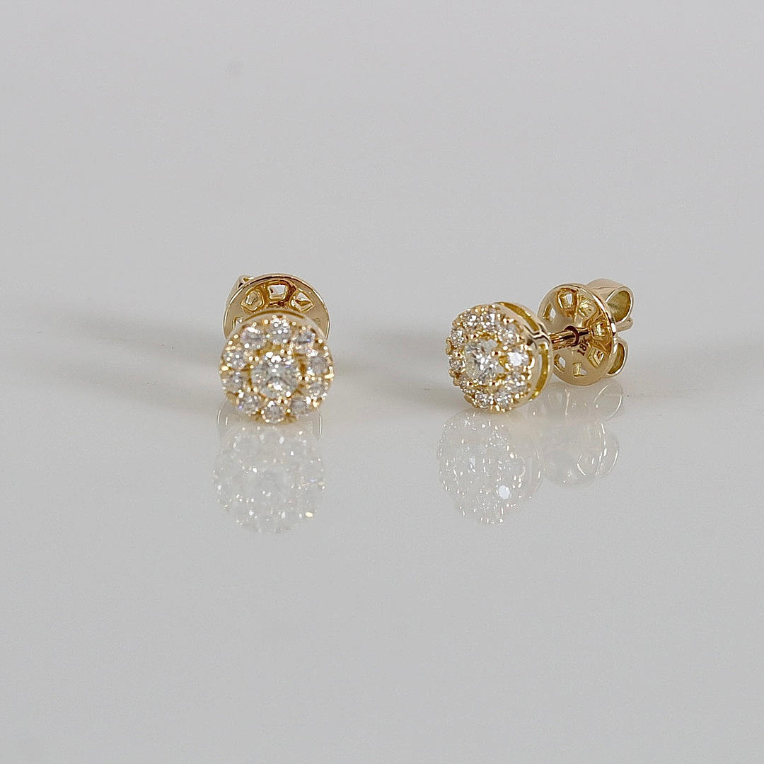 DIAMOND EARRINGS, 0,41ct, 18K.