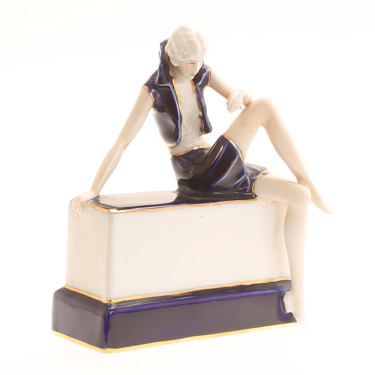 SCULPTURE, porcelain, marked 127.