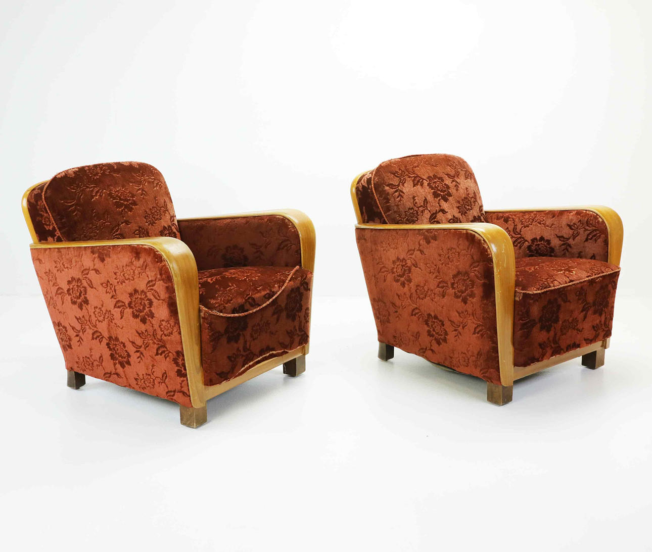 FÅTÖLJER, ett par, Art Déco, 1930-tal.