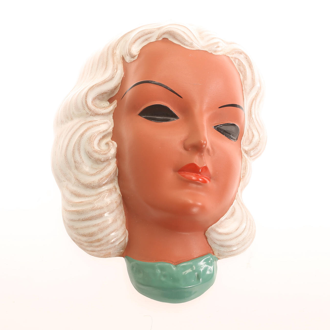 WALL MASK, earthenware, Goldscheider.