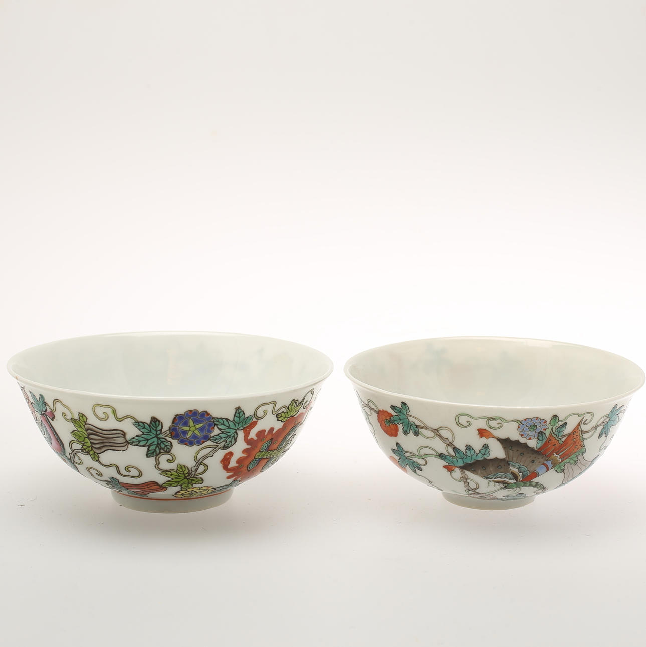 SKÅLAR, 2 st, porslin, Kina.