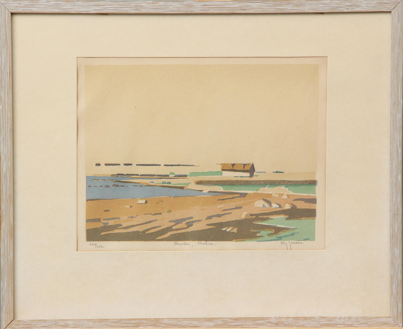 STIG JONZON. LITO, signed.