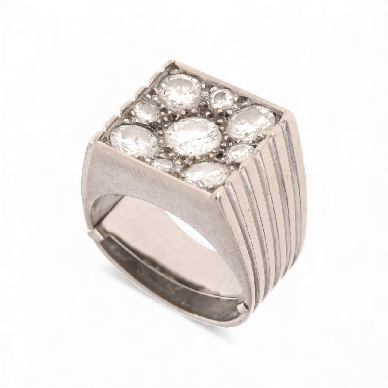 Diamonds signet ring.