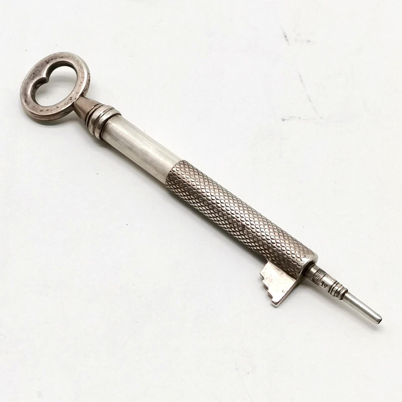 SAMPSON MORDAN SILVER KEY PROPELLING PENCIL.