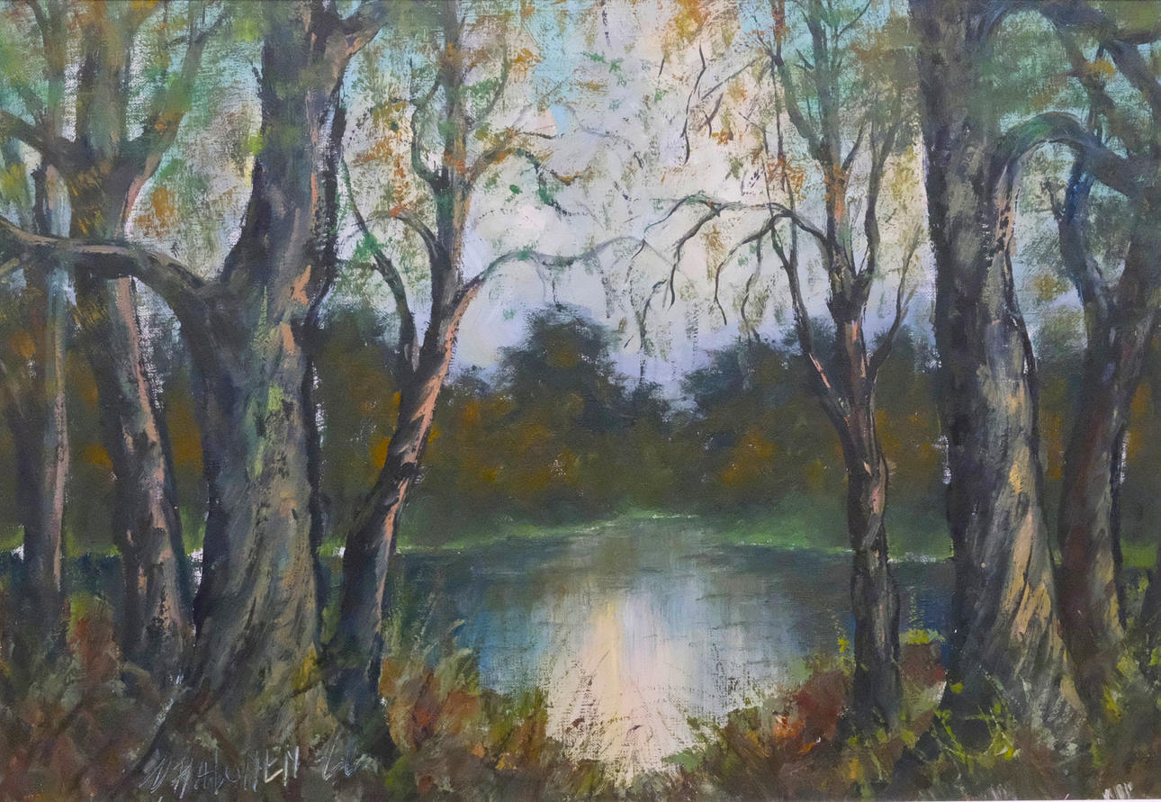 VOITTO HALONEN. OIL ON CANVAS.