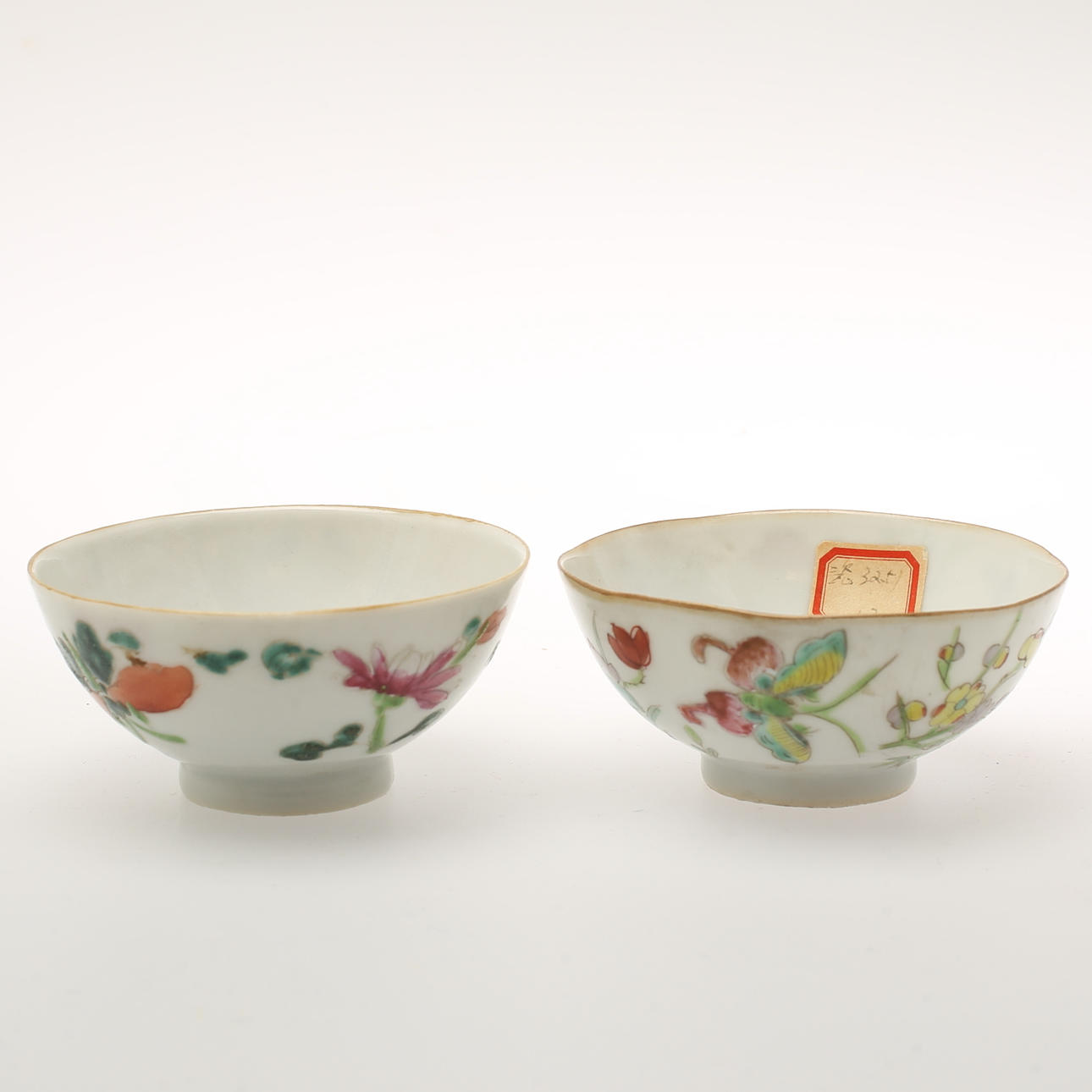 SKÅLAR, 2st, porslin. Kina.