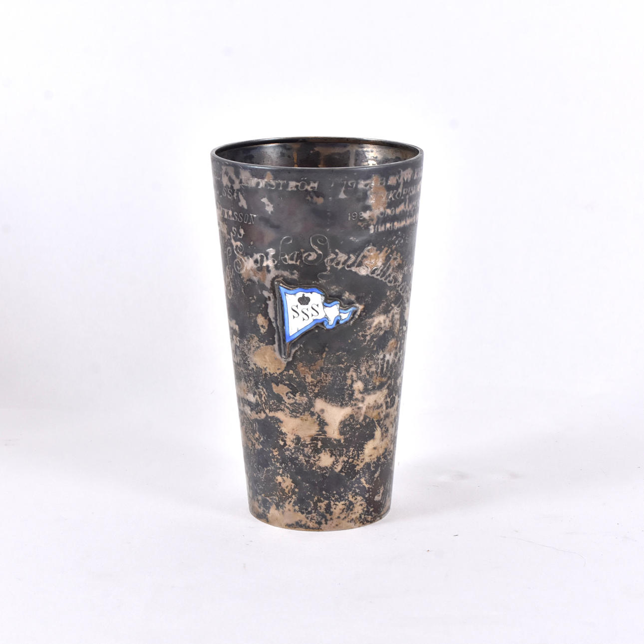 A silver vase, CG Hallberg, 20th century.