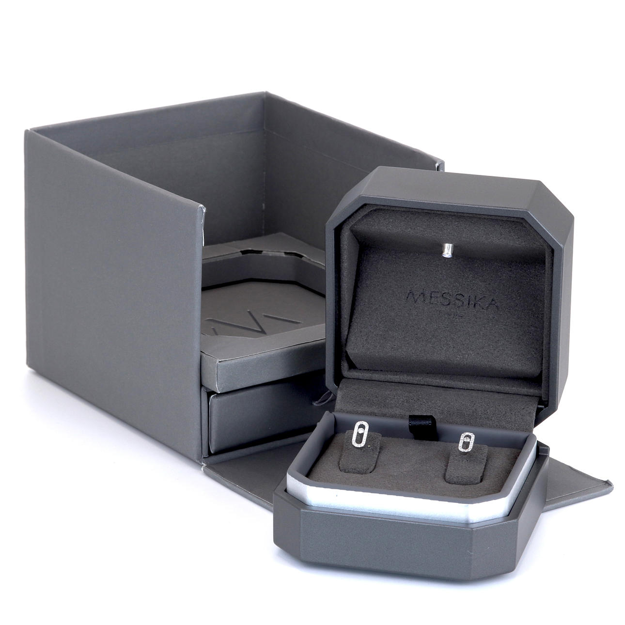 MESSIKA DIAMOND EARRINGS.