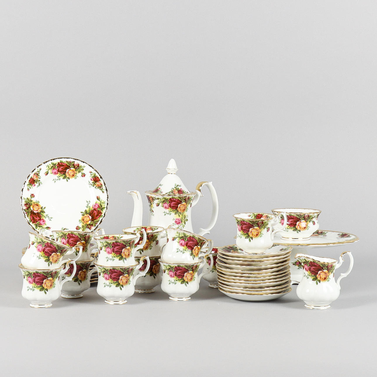COFFEE SET Royal Albert, Old Country Roses.