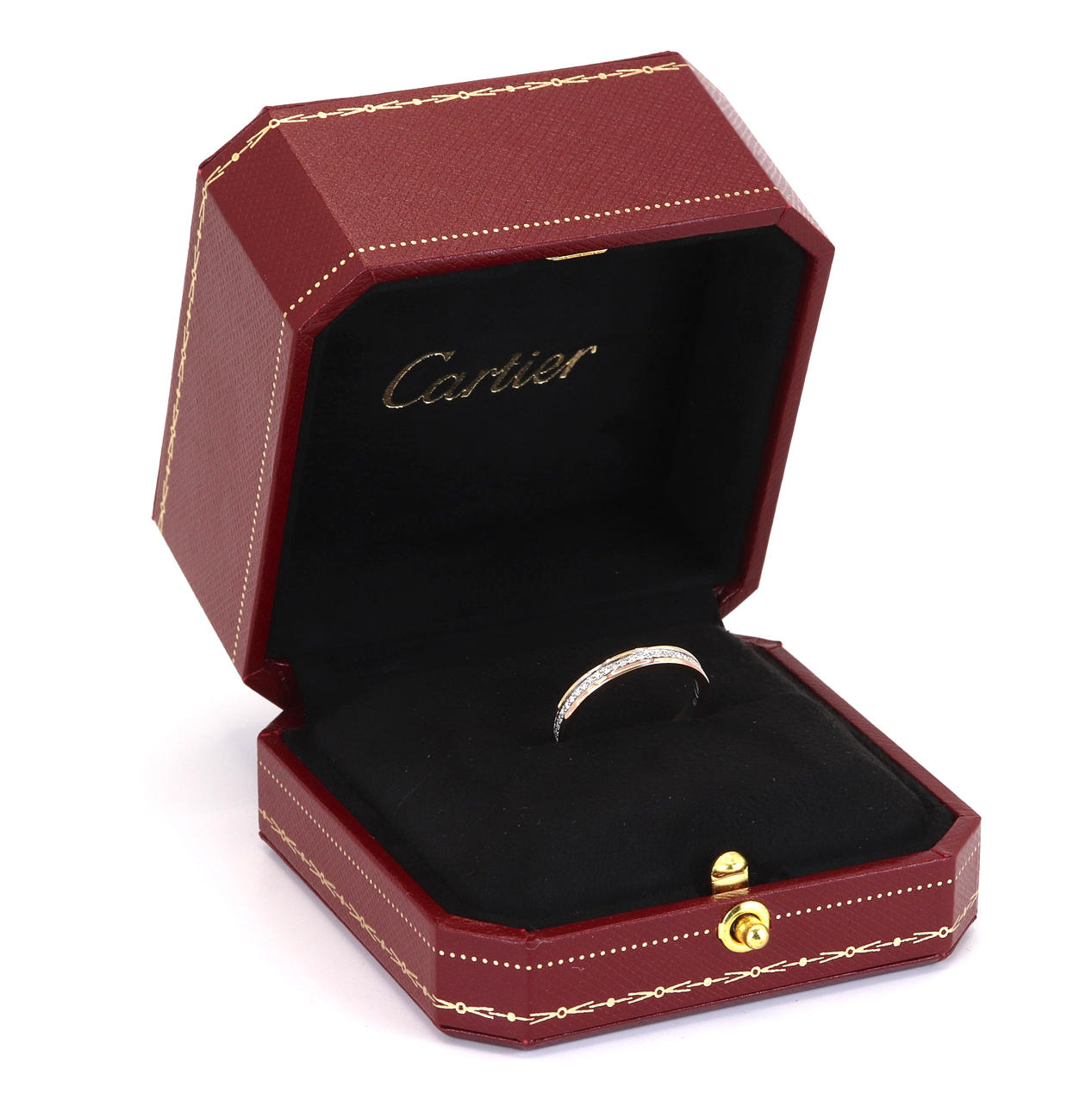 18CT CARTIER DIAMOND BAND.