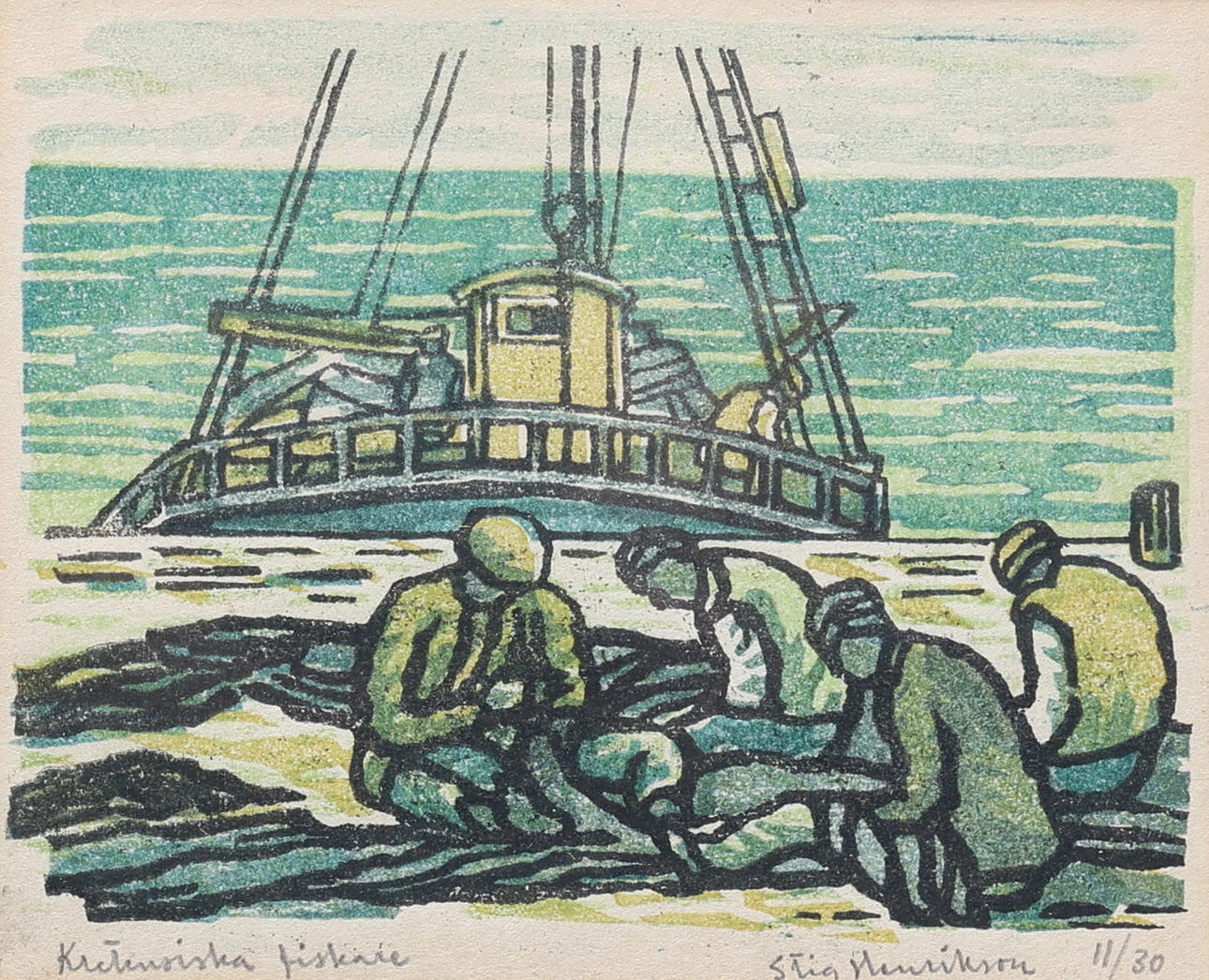 STIG HENRIKSSON. Lithograph, signed and numbered 11/30.