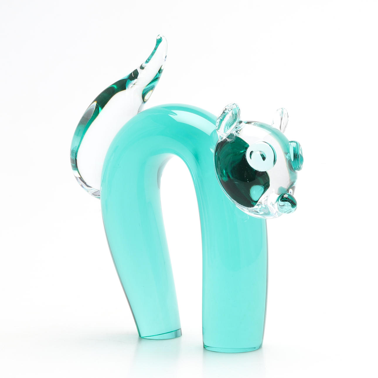 FIGURIN, katt, glas, Murano, Italien.