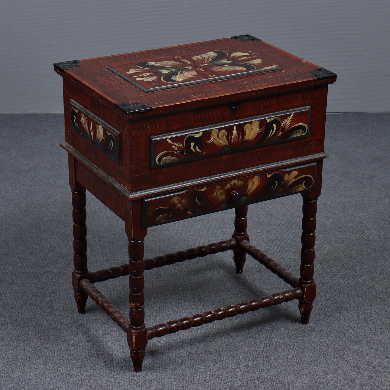 SIBLINGS, KURBIT-PAINTED, 1947.